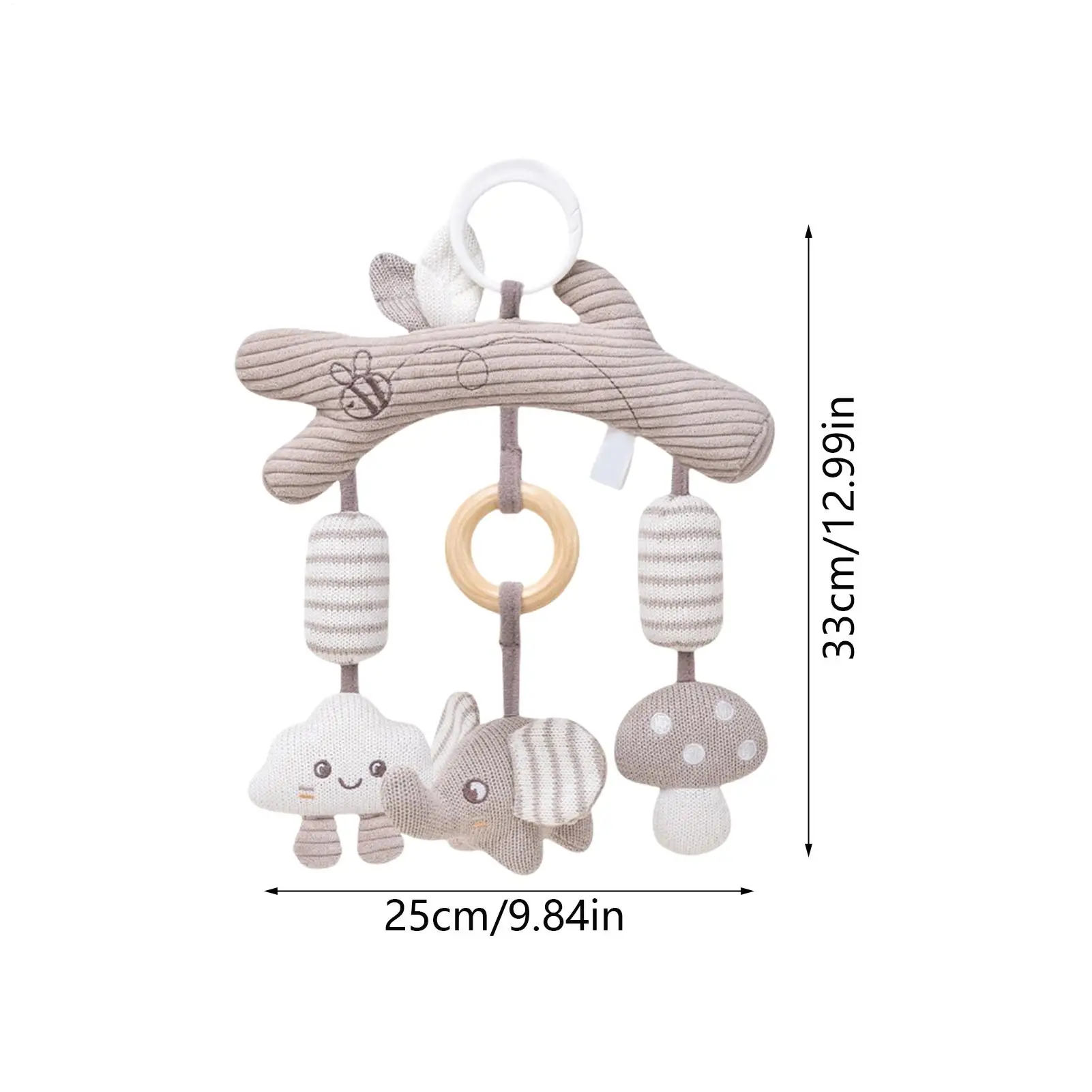 カーシートおもちゃ、ベビーカーおもちゃ、吊り下げ式ウィンドチャイム、男の子と女の子のための学習アクティビティ、ベビーベッド、屋外公園、旅行、休暇