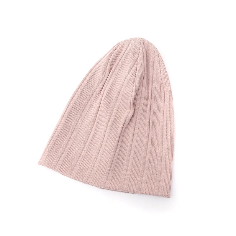 Autumn and Winter Cotton Ribbed Beanies Adult and Kids Hat for warm wearing Beanie Sweet Band