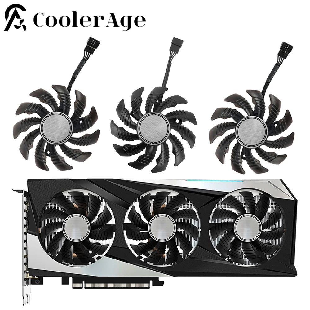 

New Original 78MM Cooler Fan Replacement For Gigabyte GeForce RTX 3060 Ti RX 6600 6700 XT GAMING Graphics Video Card Cooling