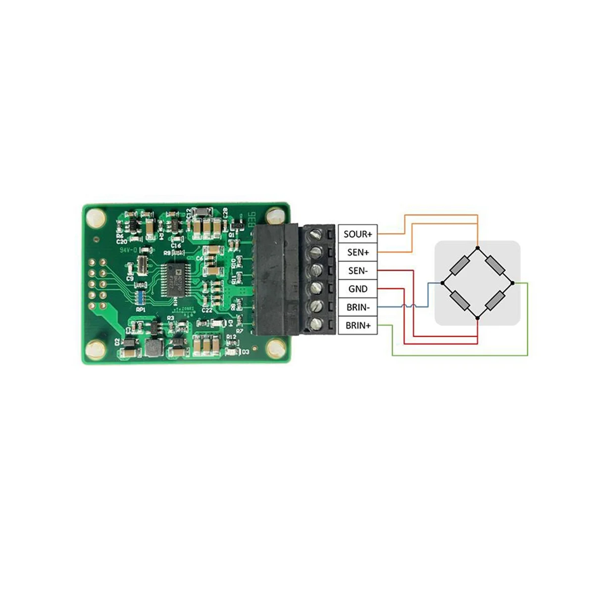 高精度の反転取得モジュール、圧力取得ボード、ad7190 adc、24ビット