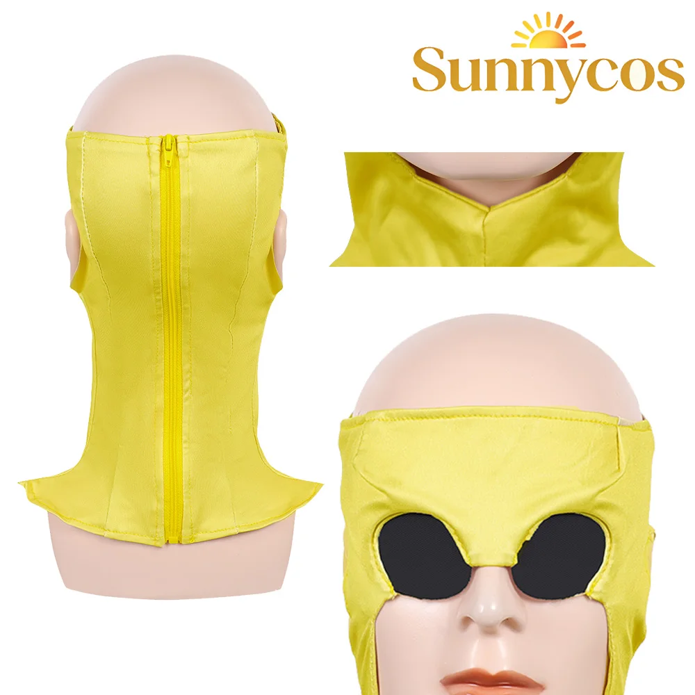 Mark Grayson Mask Cosplay Men Headwear Anime Invincible Roleplay Yellow Hat Face Masks Halloween Carnival Costume Accessories