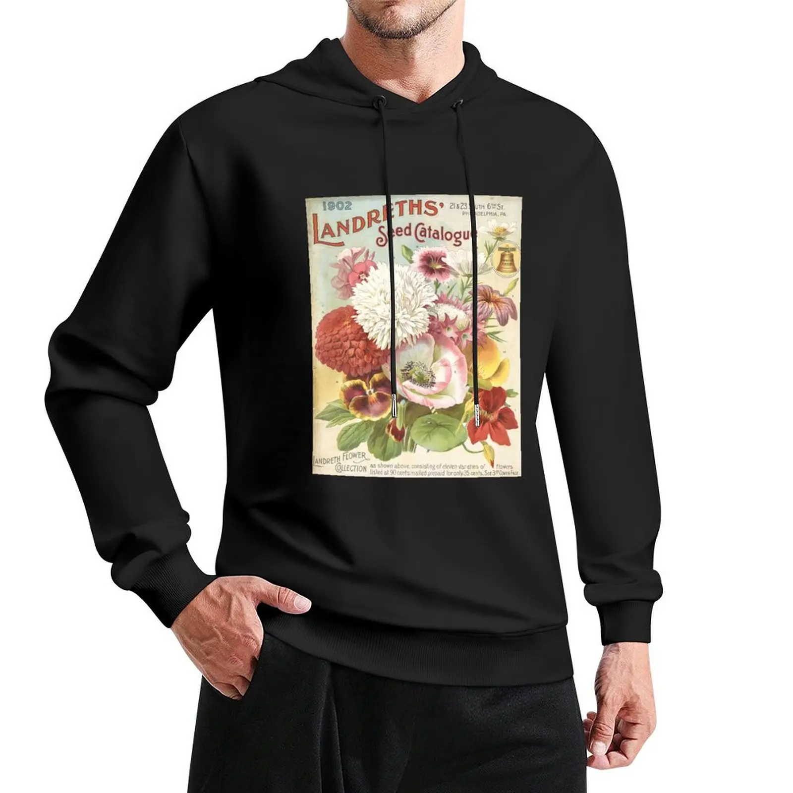 

Landreths Seed Catalogue. Pullover Hoodie aesthetic clothing blouse men's sweat-shirt autumn pullover hoodies