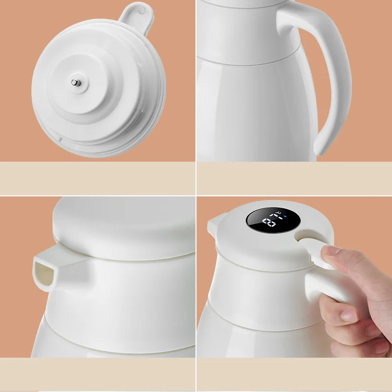 Insulation Kettle One Key Temperature Display Insulation Thermos Bottle Household Large Capacity Leakproof Insulation Water Pot