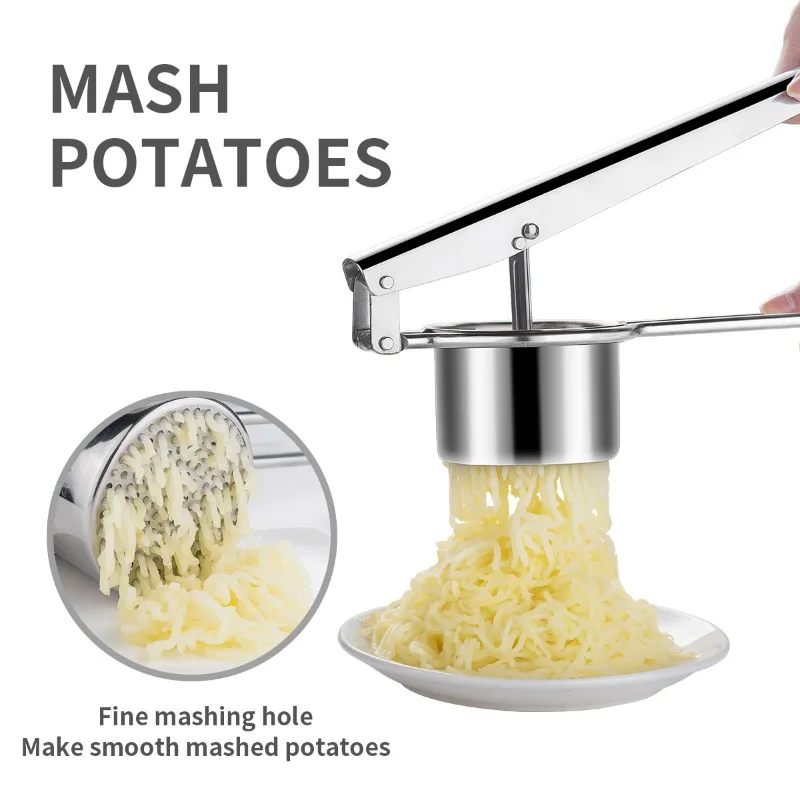 

Mud Press Stainless Steel Manual Potato Press Pumpkin Mash Fruit Juicer