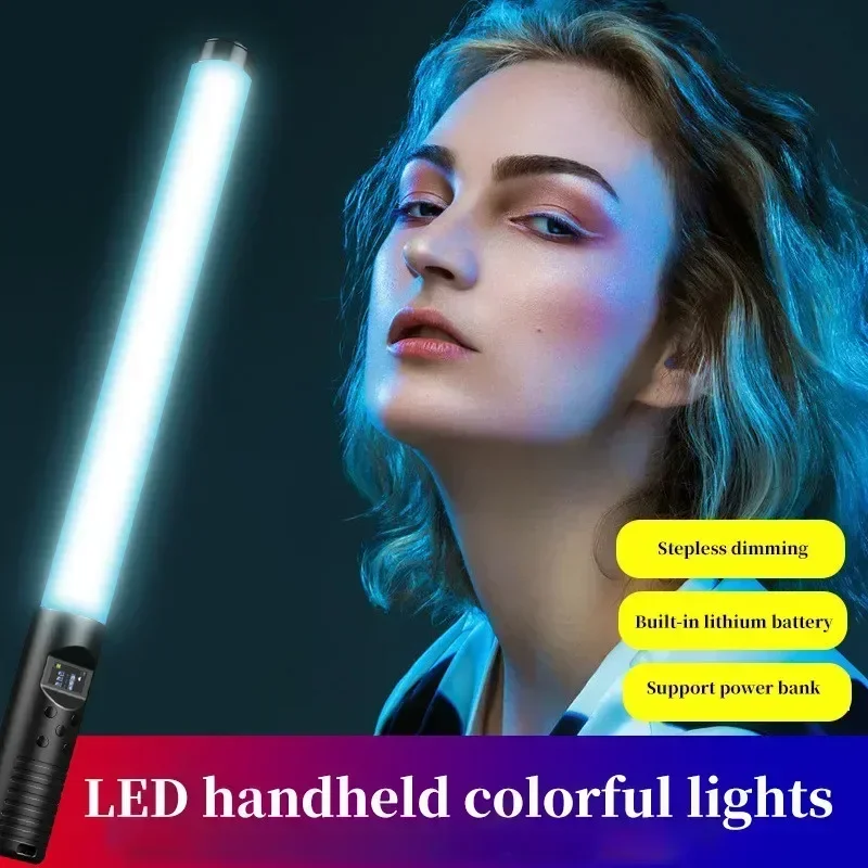 Photography Lighting Stick RGB Handheld LED Light Wand USB Rechargeable 3000-6000K Home Party rgb Fill Lights Flash Lightings