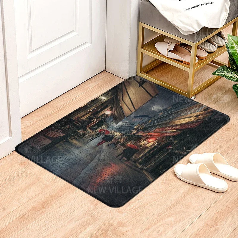 House entrance carpet Home door mat Modern Nordic style Room Bath Foot bathroom non-slip Kitchen water absorption rugs Abstract