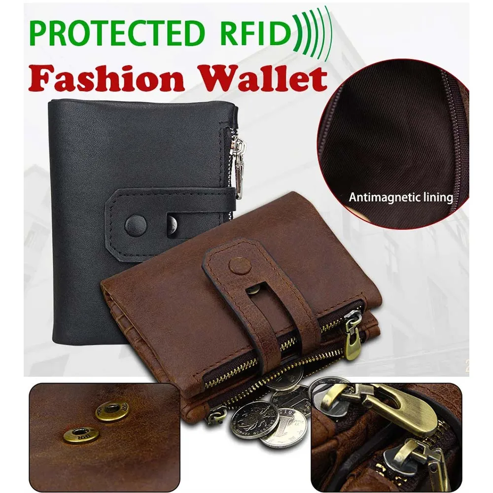 

Retro Card Bag Short Men Wallets Free Name Engraving Card Holder Male Purses PU Leather Popup Men's Card Wallet