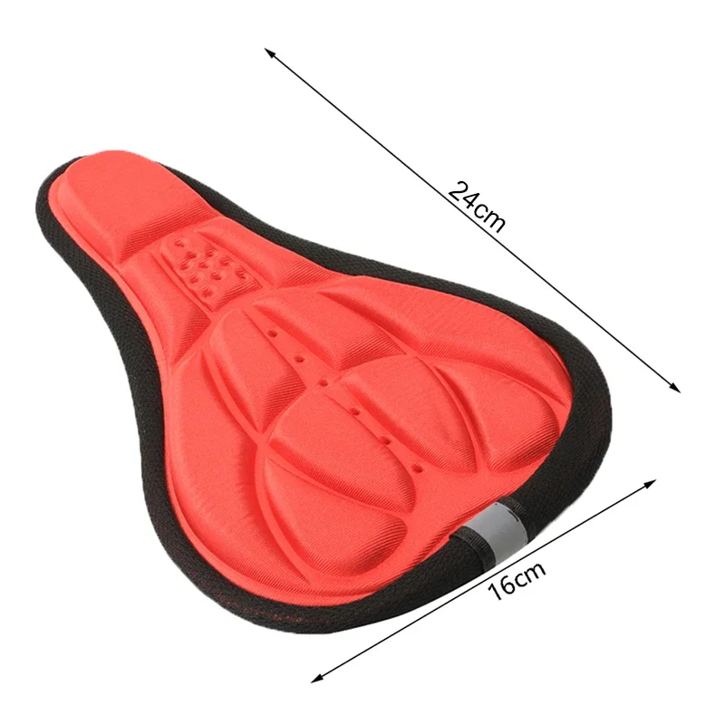 Cycling Soft 3D Padded Bicycle MTB Bike Saddle Seat Cover Cushion Sponge Foam Comfortable Saddles Mat Bicycle Accessory