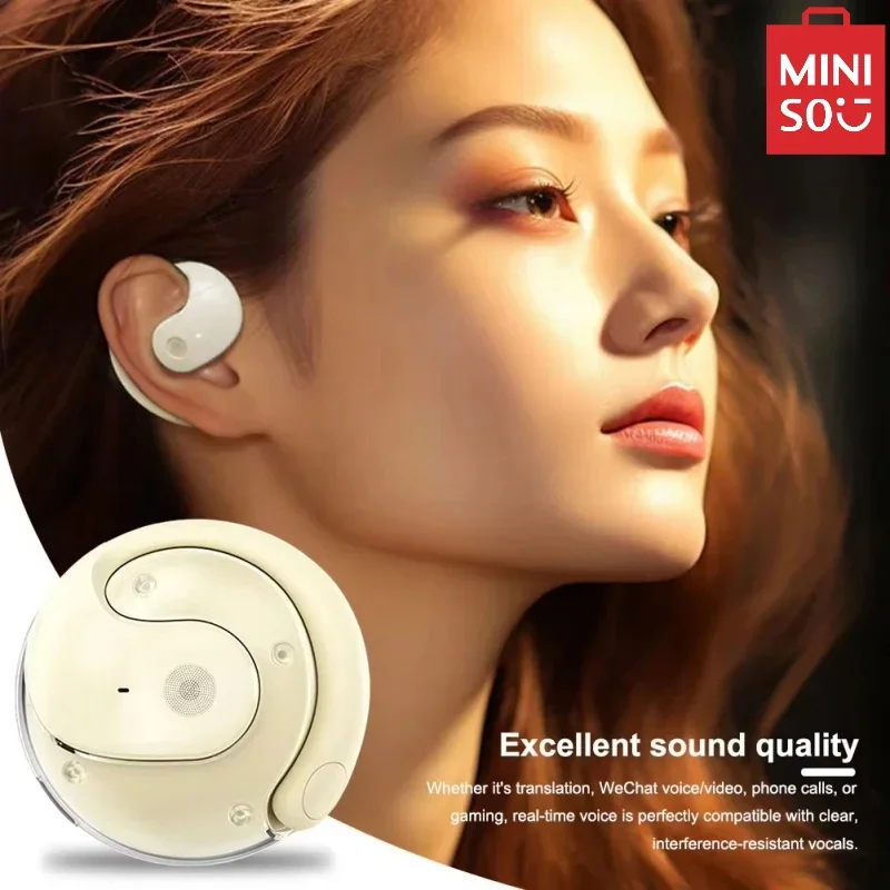 MINISO Wireless BT Translation Earbuds Real-time Translation 115 Languages Translation Device Earphones For Travel Business New