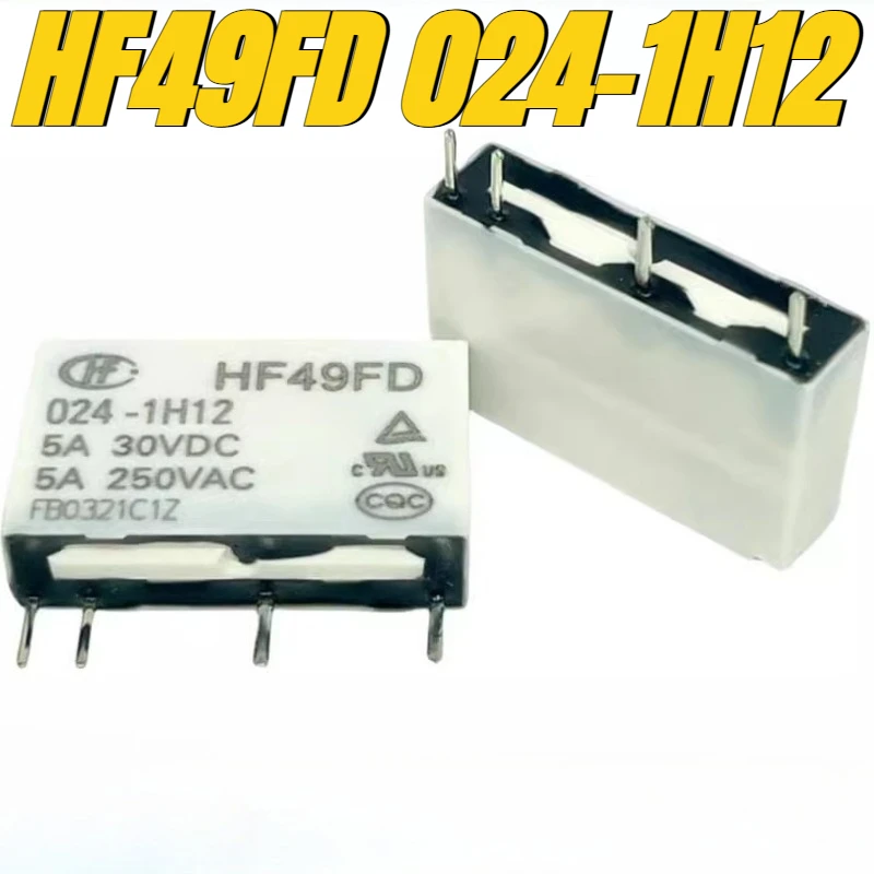 

（Brand New Original）1pcs/lot 100% original genuine relay:HF49FD 024-1H12 5A 4pins