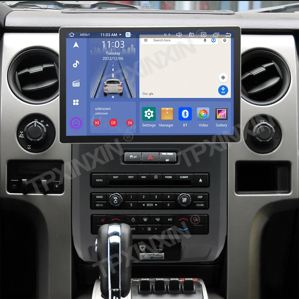 Android 12 Car Radio For Ford Raptor F150 2008-2014 Automatic GPS Audio Carplay Video Central Multimedia Player Stereo 13.3 Inch