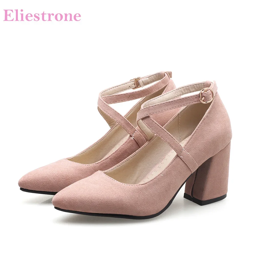Brand New Elegant Apricot Black Women Dress Pumps Lady Comfortable Formal Shoes High Heels Plus Big Small Size 32 43 46