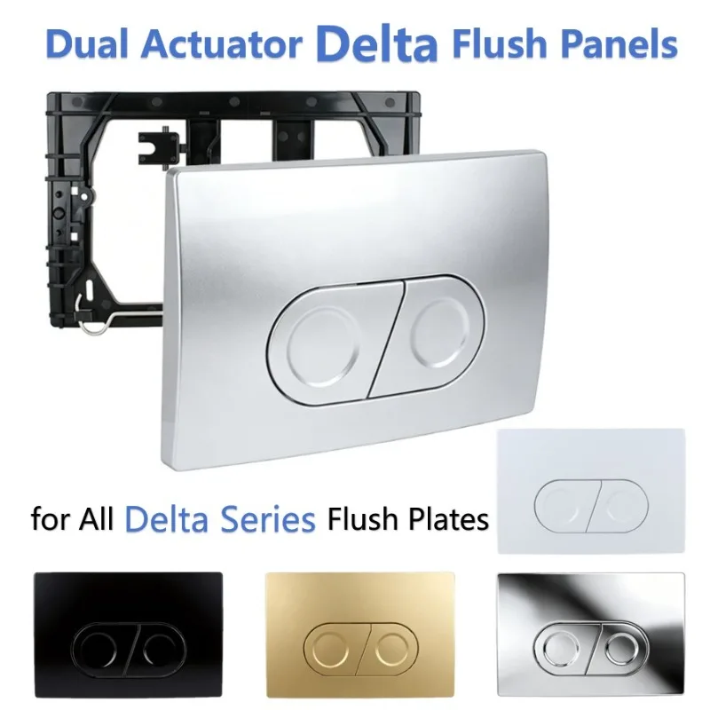 

Dual-Actuator Flush Plate for Geberi-t Up100/Duofix Up172 Delta 01/21 All Series Universal Concealed Cistern Water Tank Panels