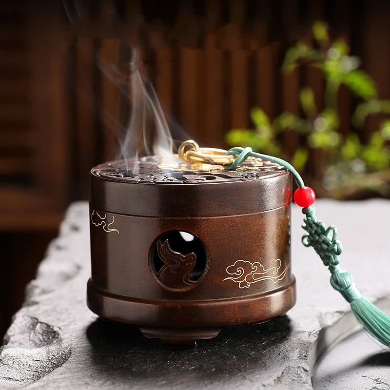 

Copper Delicate Incense Holder Burner Censer Aromatherapy Incense Burner Aroma Stove Temple Indoor Decoration