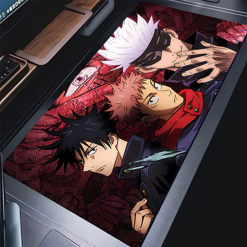 لوحة الماوس J-jujutsu Kaisen Lockedge ملحقات الألعاب الكبيرة ألعاب الكمبيوتر كبار لوحة المفاتيح ماوس حصيرة HD مكتب ماوس ل Csgo #4