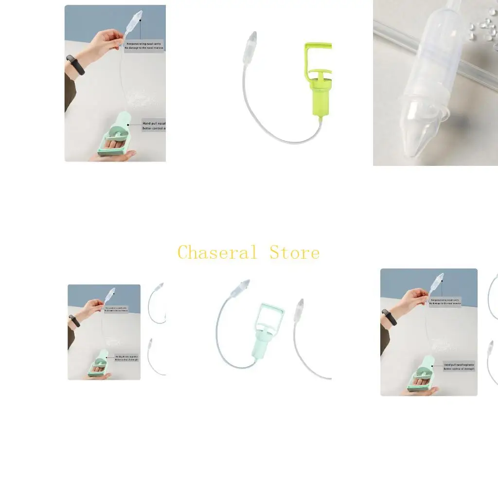 

E7CE Ручной детский назальный аспиратор с круглым наконечником, ручная чистка носа для младенцев Регулируемое всасывание Простая