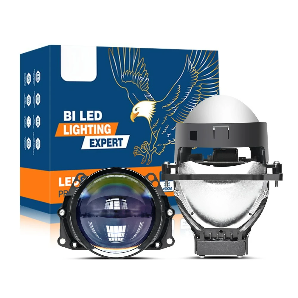 

Wholesale 3 inch double light lens 65W high power effect double light cup H4 H7 car motorcycle universal 12-24V