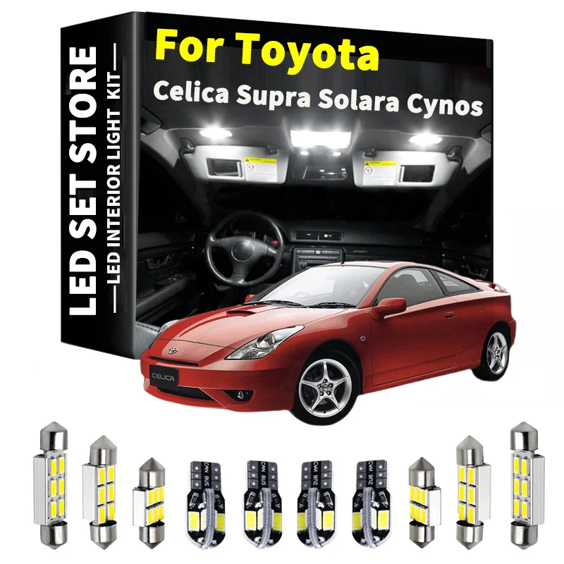 Canbus-luces LED interiores, accesorios para Toyota Paseo Cynos MR2 Celica Supra Solara MK3 4 1989-2001 2004 2005 2007 2008