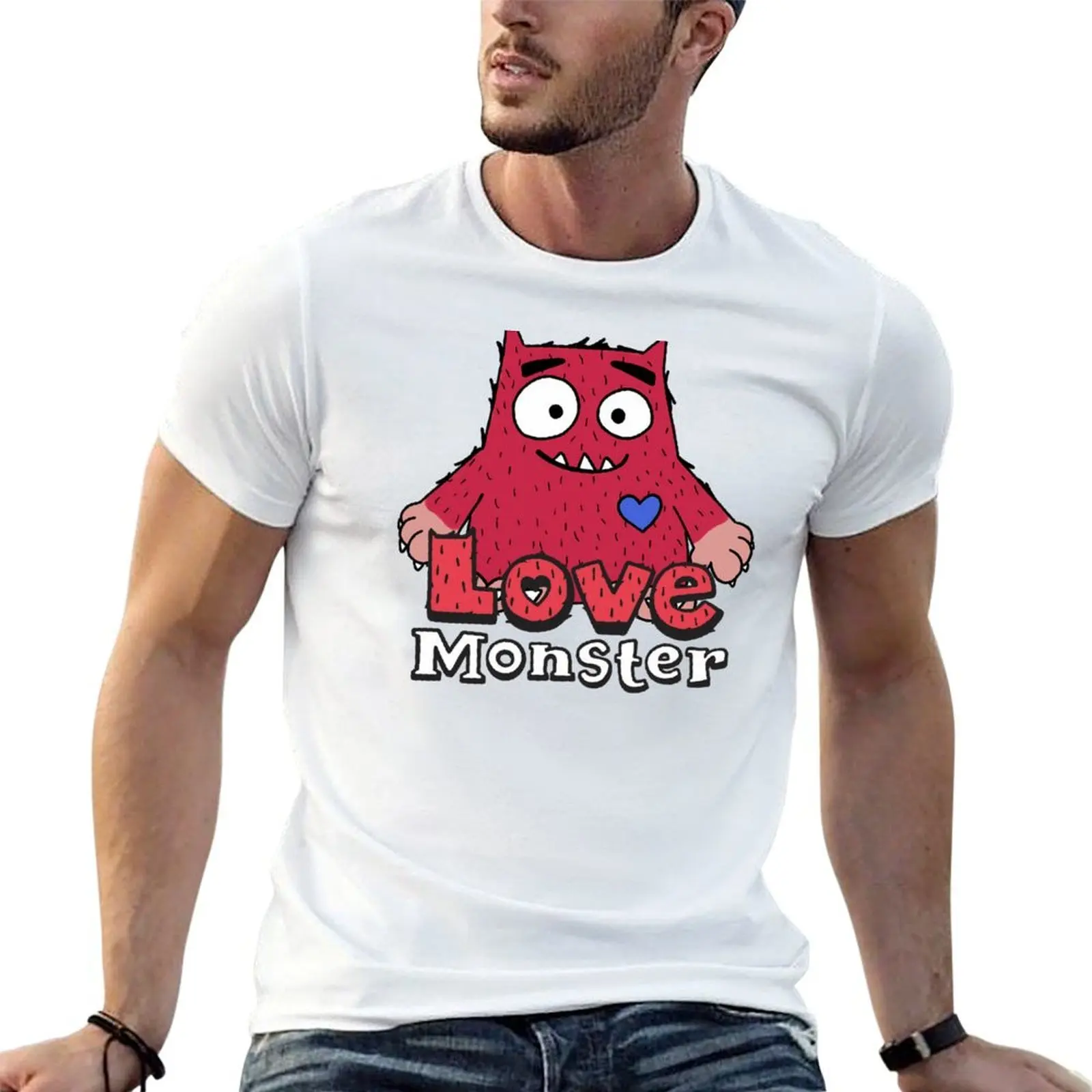 

love monster - funny monstet 2023 T-Shirt t shirts for man cotton anime tshirt man t shirt summer T-shirt