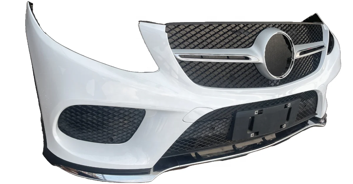The Classic Best-selling GLE Series W166W292 Sports Style Front Bumper Surrounded by a Bumper Intake Grille for 3