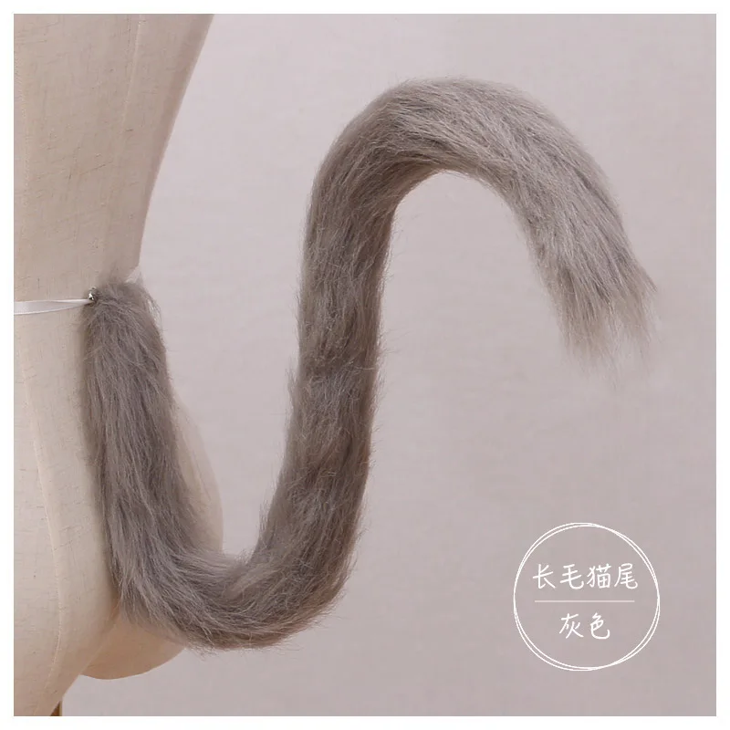 Creative Japan Anime Fox Tail Cosplay Prop Fox Ear Tail Plush Cat Wolf Ears Fur Hairpin Halloween Party Gift