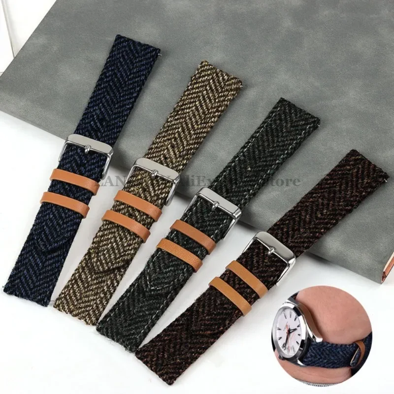 

Ремешок из натуральной кожи для наручных часов Seiko, винтажный деловой Универсальный быстросъемный браслет для мужчин и женщин, 18 мм 20 мм 22 мм