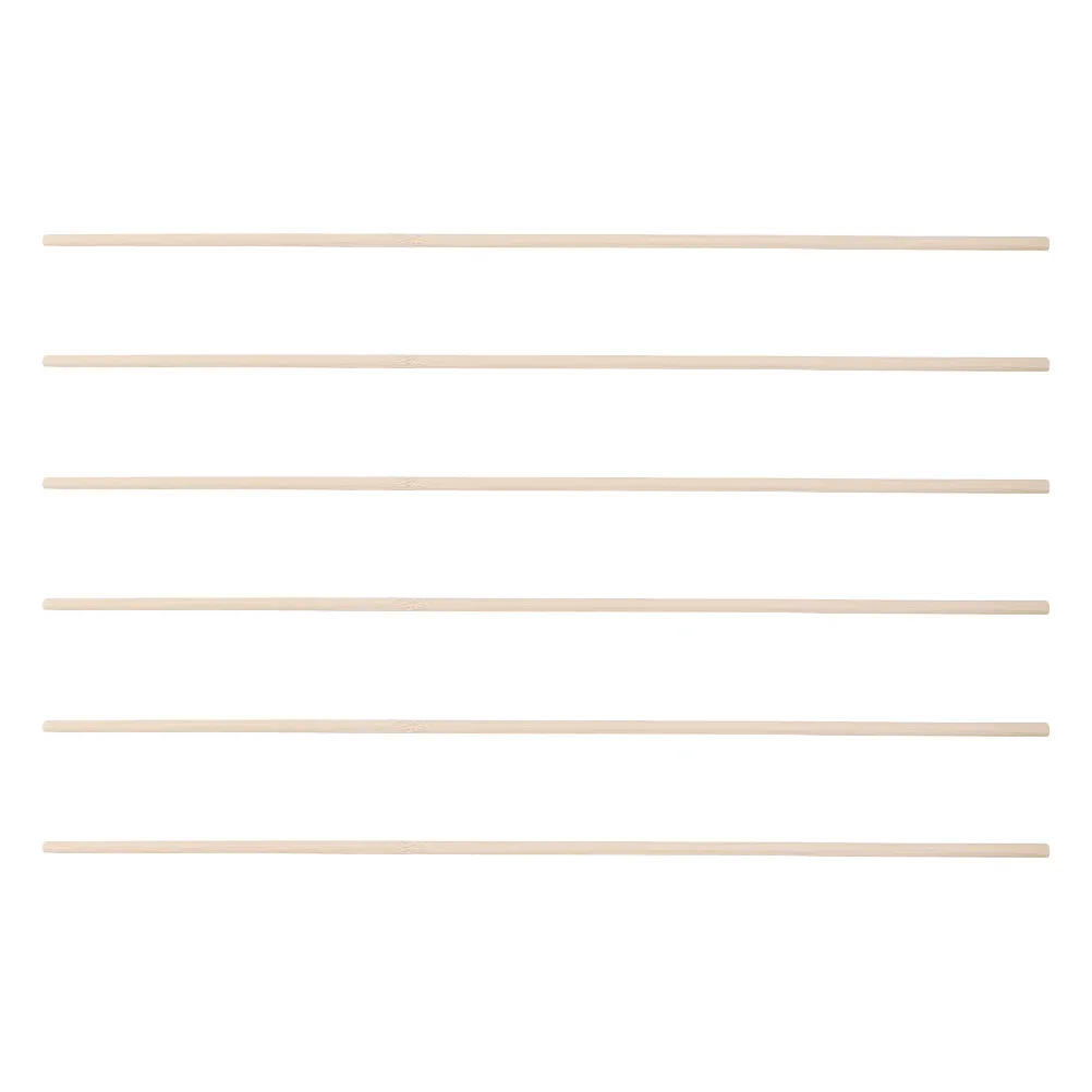 6Pcs Bamboo Director Chair Replacement Sticks Canvas Support Rods Highchair Frame Parts Easy Installation Portable Lightweight