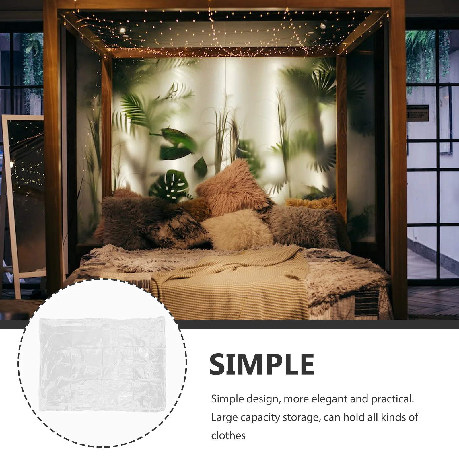 

Large Capacity Mattress Storage Bag Waterproof Dust Proof Protector for Bedroom Living Room Use Organizer Thickened