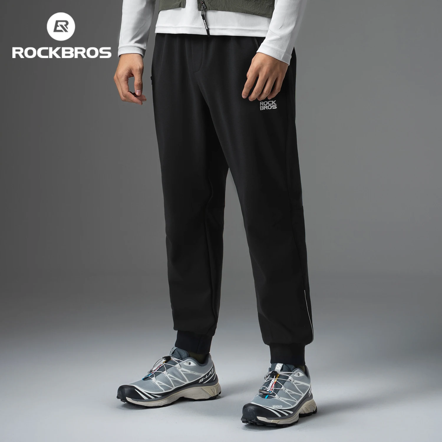ROCKBROS Freizeithose, Freizeitsport, Fleecehose, winddicht, lange Hose, verschleißfest, lockeres Design, warme Hose