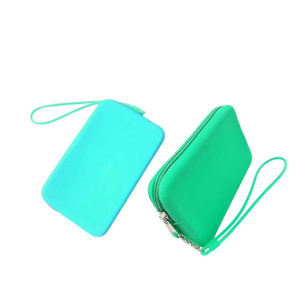 Fashion Multifunction Rectangular Wallet Silicone Space Saving Carrying Handbags Waterproof Storage Bag Women