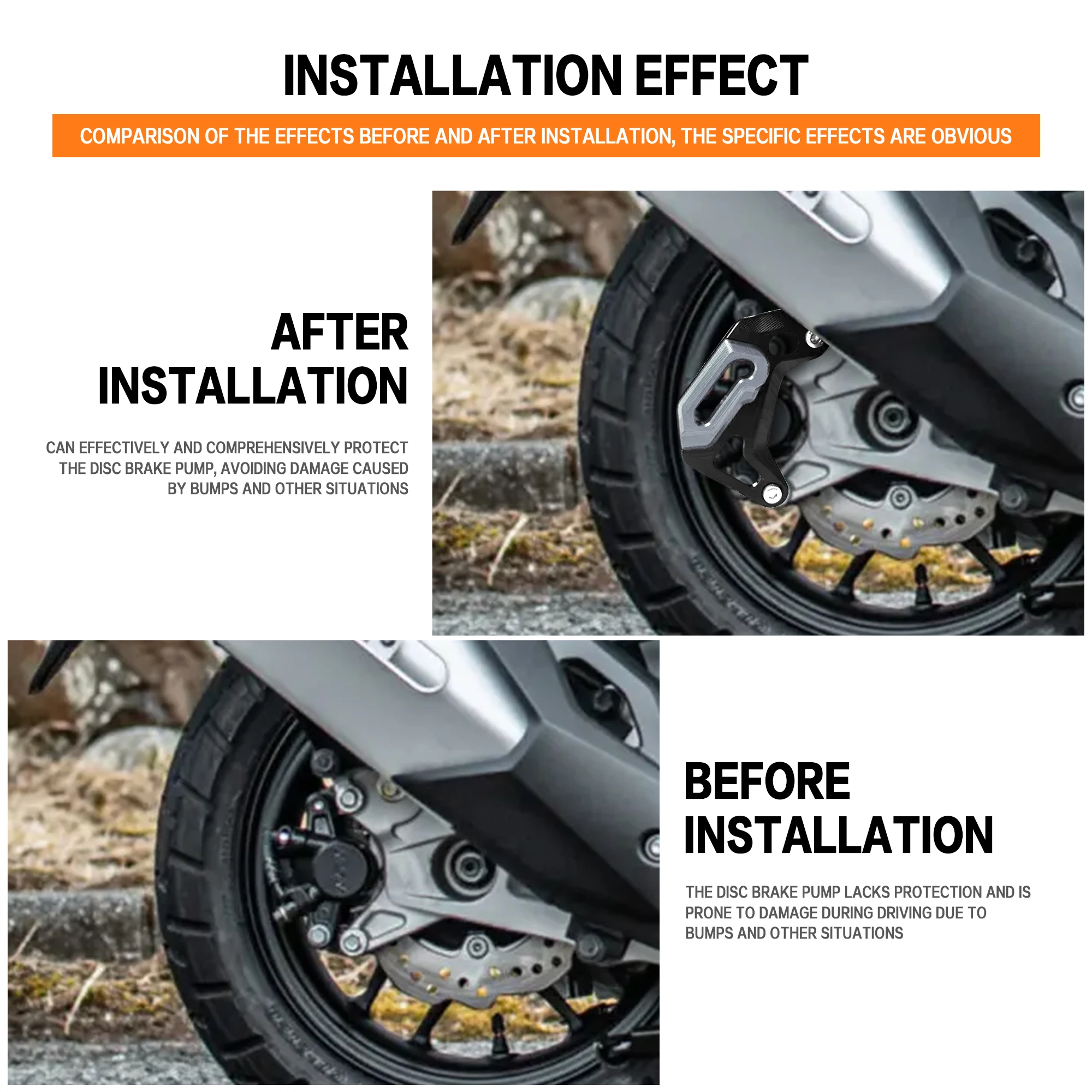 

For Honda ADV 160 ADV160 2022-2025 Motorcycle for ADV160 Front Rear Brake Protection Cap Caliper Guard Decorative Cover