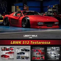 PreSale Star 1:64 LBWK 512 TR Testarossa Diecast Diorama Car Model Collection Miniature Toys