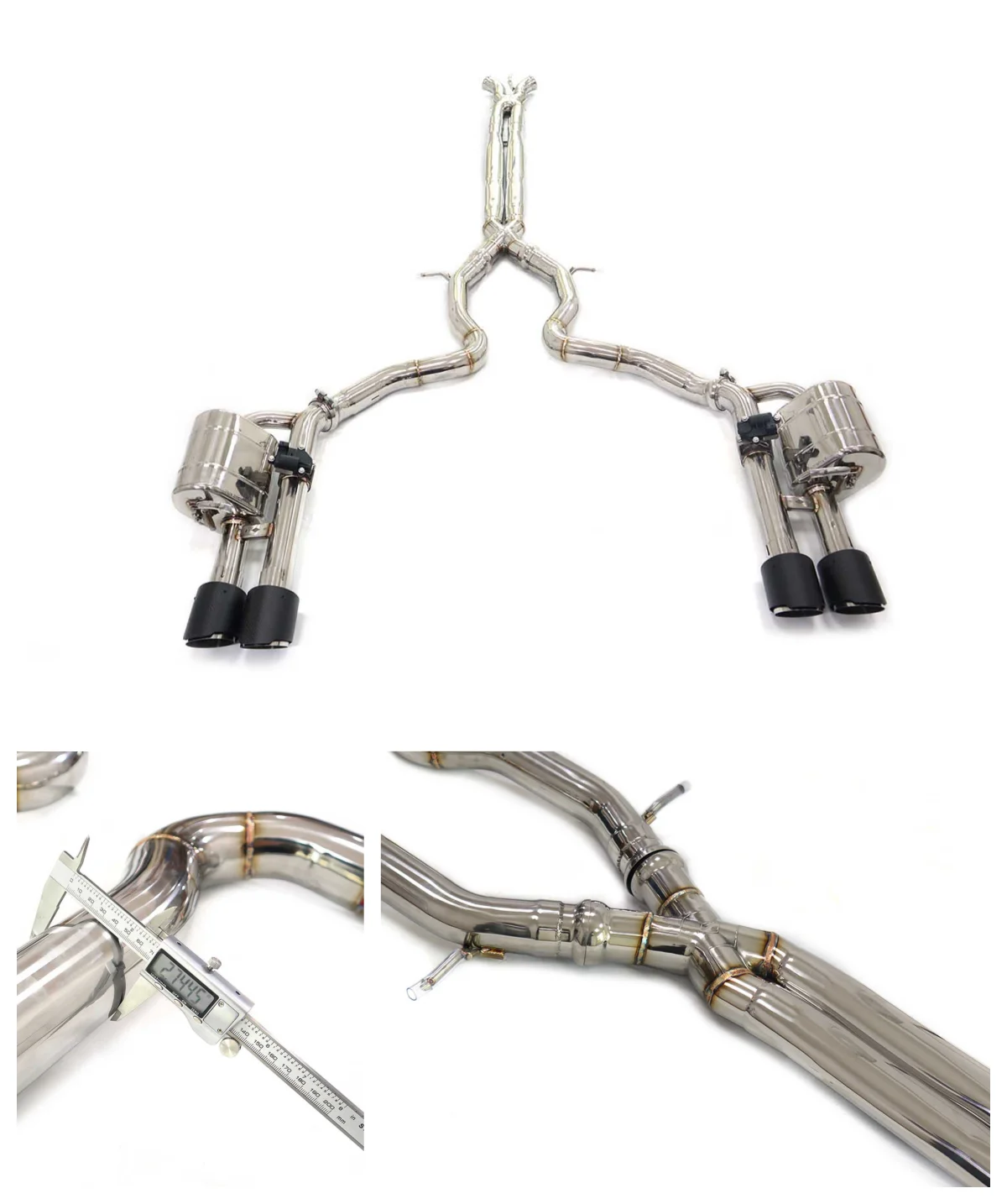 

Stainless stee exhaust for Porsche Panamera 971 2.9T With Valve HMD Exhaust System Performance Quality certification