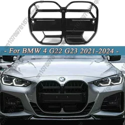 Car Front Grille For BMW 4 Series G22 G23 430i M440i 2021-2024 ABS CSL/Diamond Style Front Kidney Bumper Grills Body Kits