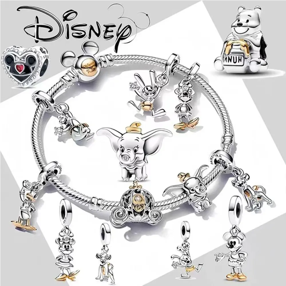 

The bestselling 925 sterling silver Disney series pendant beads, perfect for use with original DIY bracelets! A fashionable choi