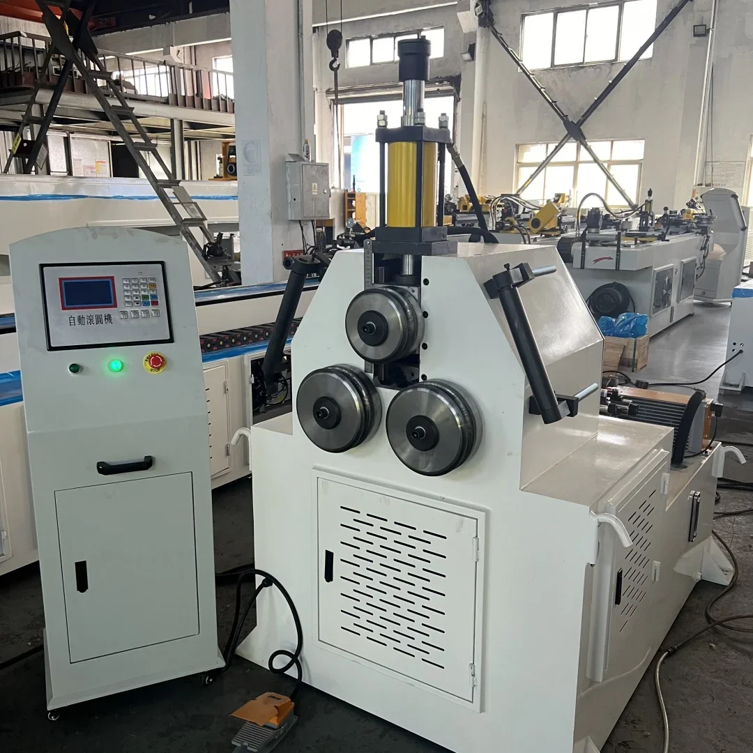 Numerical control vertical profile metal corner roll bending machine square tube roll bending machine