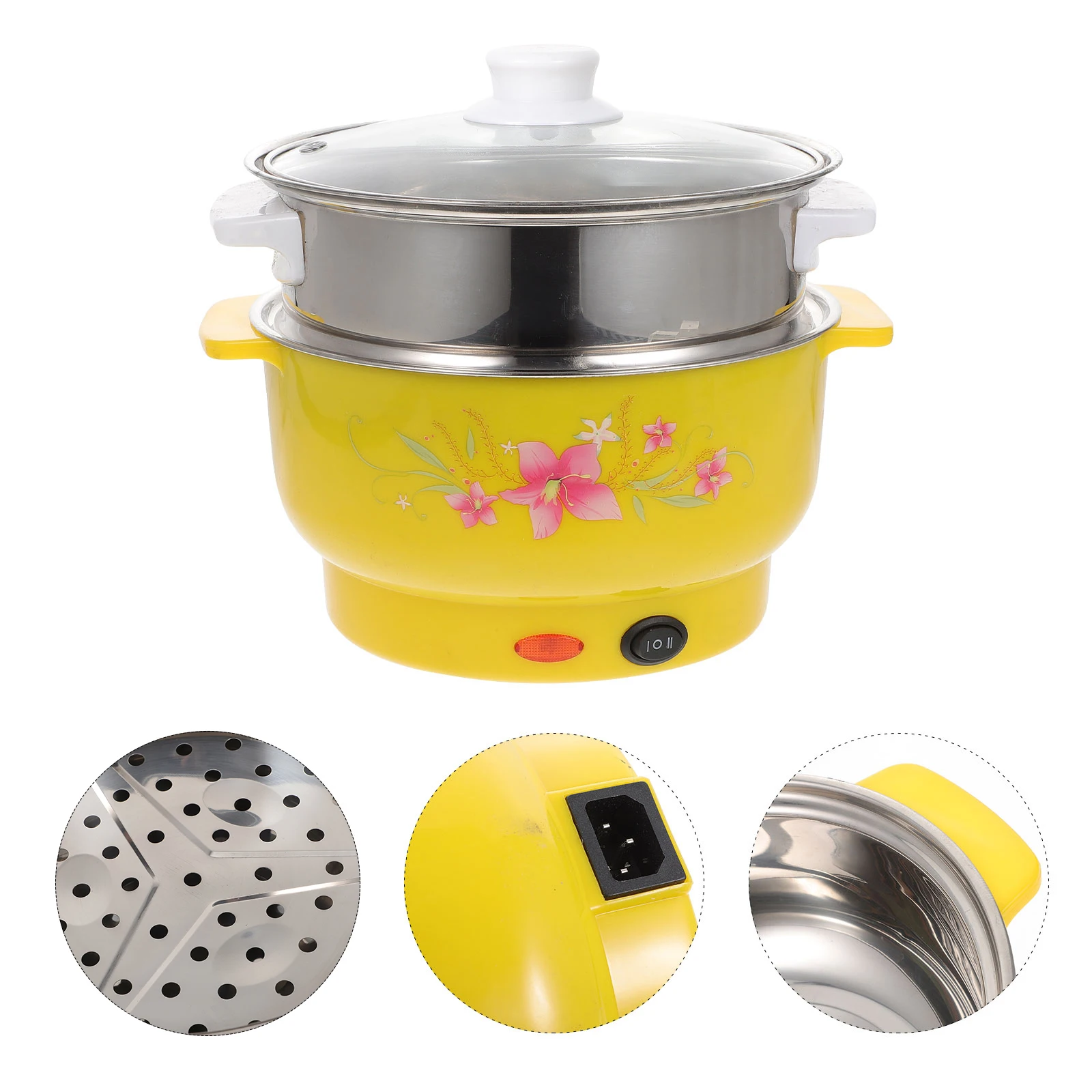

Multifunctional Steam Pot Double Layers Stockpot Cooking Boiler Steaming Electric Cooker Pan Stainless Steel Steamer Kitchen