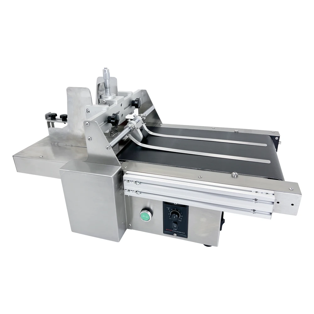 INCODE New Mini Automatic Electric Metal 25cm Roll Cutter Paging Rubber Belt Conveyor Packaging Roll Machine
