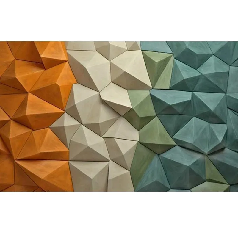 Abstract Geometric Line 3D Stereo Wall Mural Modern Colorful Art Wallpaper Living Room TV Sofa Background Wall Covering
