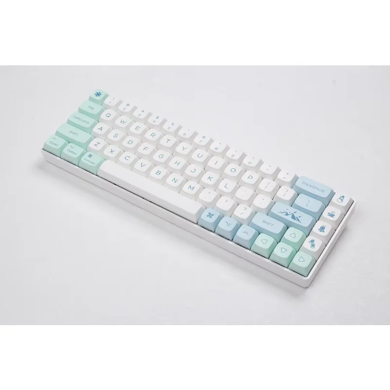 Suplemento MAC Iceberg Keycap XDA Altura PBT Sublimação de material 61 68 87 104 Teclado mecânico