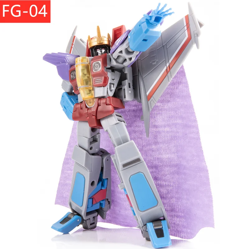 NEW   JINBAO   FG-04 FG04 Starscream False Eperor Air Craft With Stand And Cape Crown Action Figure With Box