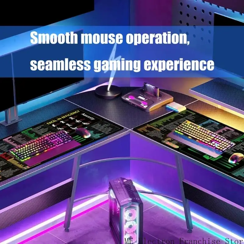 T5EA Excels i Word Keycut Keyboard Myse Pad oferujący wygodne przestrzenie robocze do zadań biurowych i gier