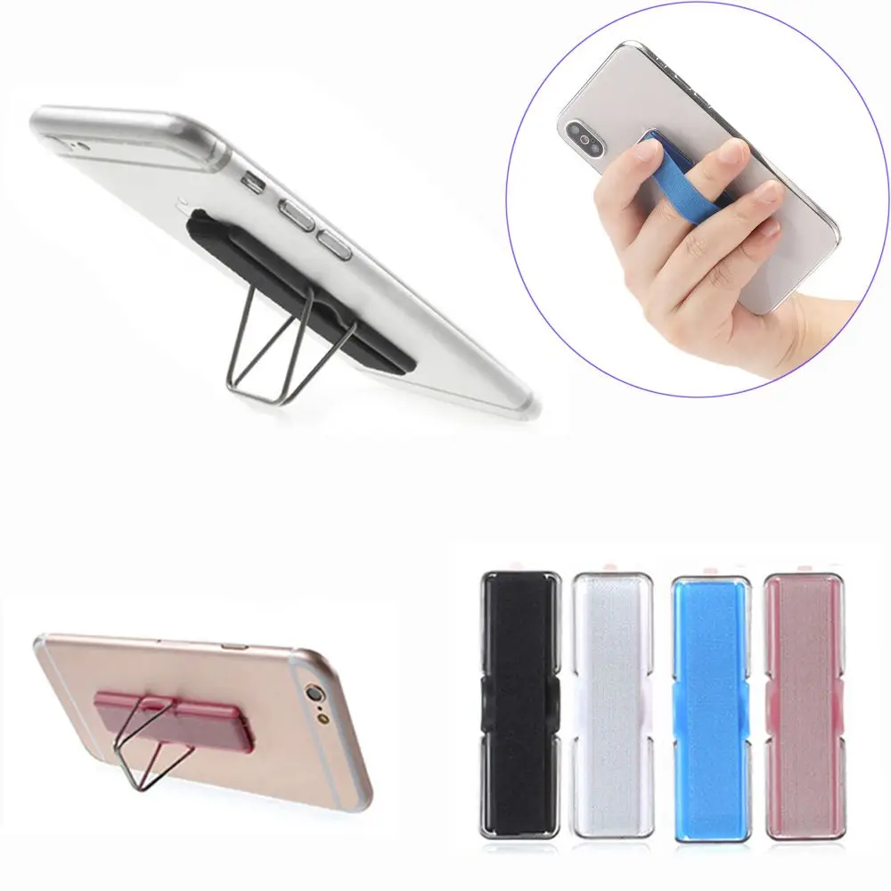 Mobile Phone Universal Strap Elastic Bracket Mount Back Sticker Band Finger Grip Sling Phone Stand Phone Holder