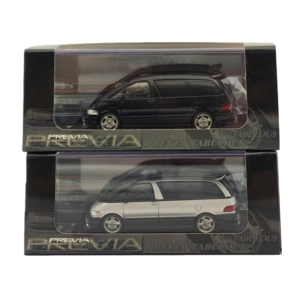 MORTAL 1:64 Previa MPV Modelo Diecast, Veículo Miniatura de Edição Limitada, Presente Colecionável para Hobbystas