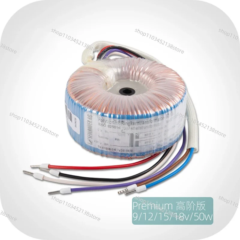 50VA 2x9/12/15/18 V Toroidal Transformer