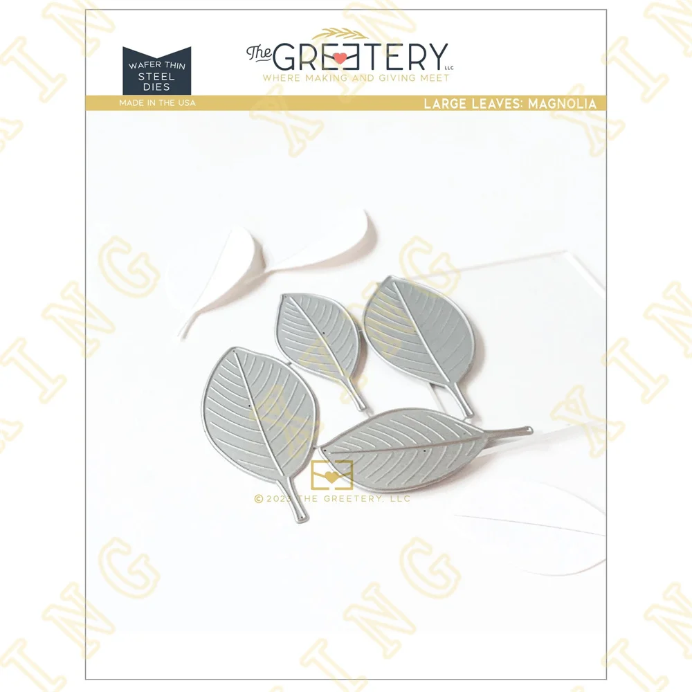 New Large Leaves: Magnolia Metal Cutting Dies Scrapbook Diary Decoration Stencil Embossing Template DIY Greeting Card Handmade