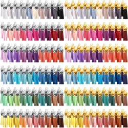 50pcs 38mm Mini Korean Velvet Leather Tassel DIY Bag Key Chain Necklace Earrings Color Tassel Pendant Garment Accessories