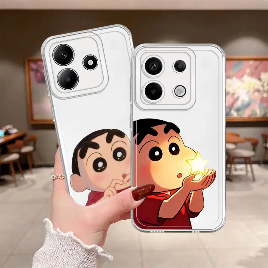 Cra-yons Shin-chans Niedliche Hülle für Xiaomi Poco X3 Pro X3 NFC, weiche Handyhülle