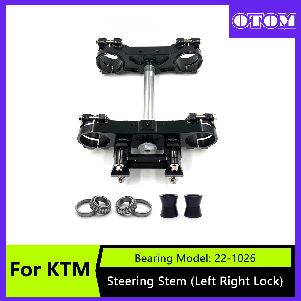 OTOM Motocross Front Fork 54mm Triple Tree Mount Clamp Bar Riser Steering Stem For KTM SXF XCFW EXC FC TC FX TE Motorcycle Bike