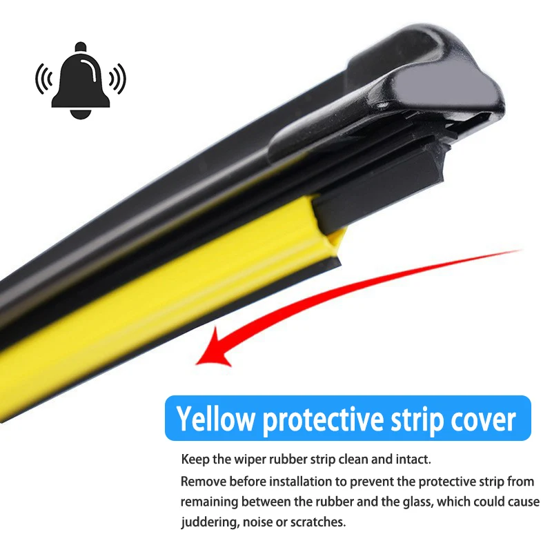 2Pcs Car Front Wiper Blades For Hyundai Accent MC 2006-2011 Crystal Clear Visibility & Enhanced Driving Safety - view 2